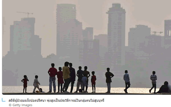 ผู้ป่วยมะเร็งปอดพุ่งสูงเป็นประวัติการณ์ แม้ไม่สูบบุหรี่ 
